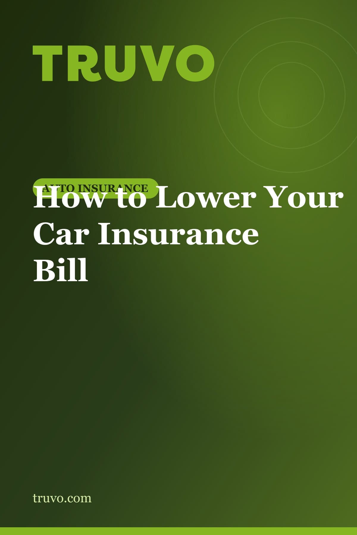 How to Lower Your Car Insurance Bill